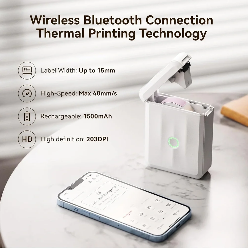 NWT New in Box NIIMBOT D110 Mini Label Maker Machine in White